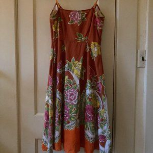 Beautiful Odille Anthropologie floral midi dress